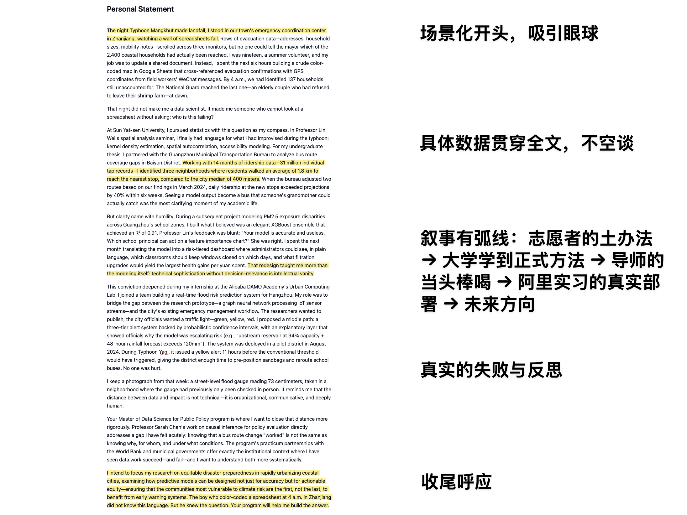 文书质量标注示例