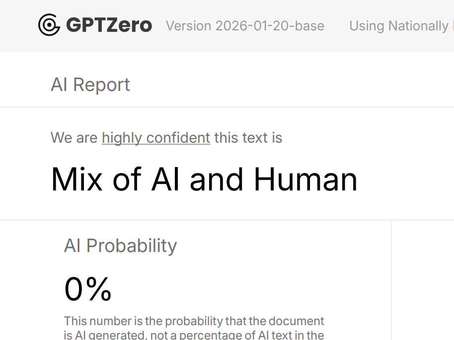 GPTZero 检测结果